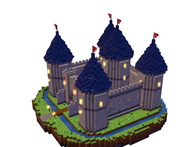 Variation 2 of the generated castle